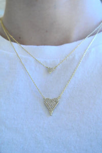 Tiny CZ Heart Necklace