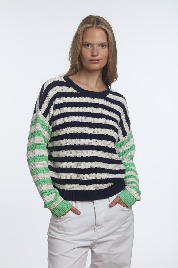 Multi Stripe Thermal Crew