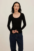What's The Scoop Washed Rib L/S