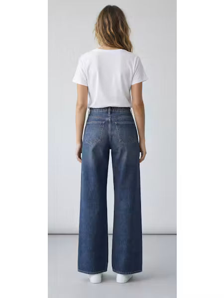 Trompe L'oiel Wide Leg Jean