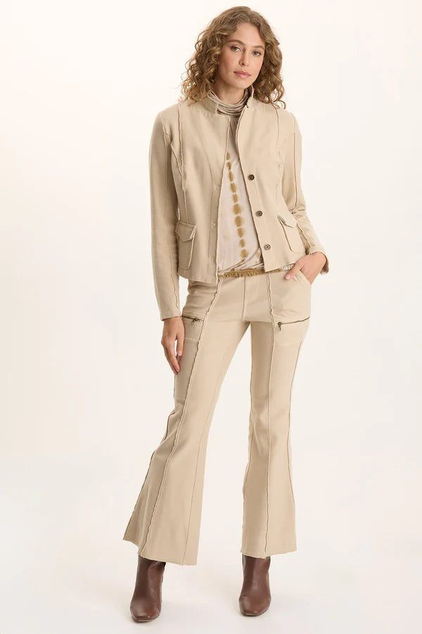 Ninian Twill Knit Flared Pant