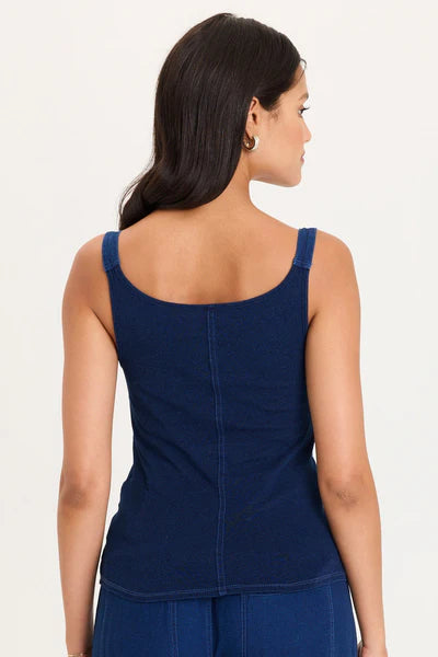 Fife Twill/Jersey Tank