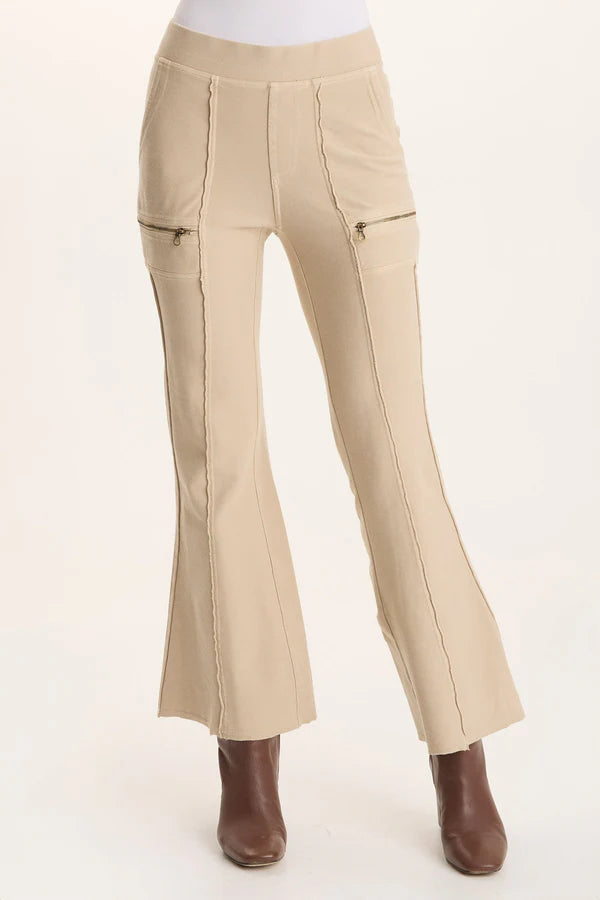Ninian Twill Knit Flared Pant