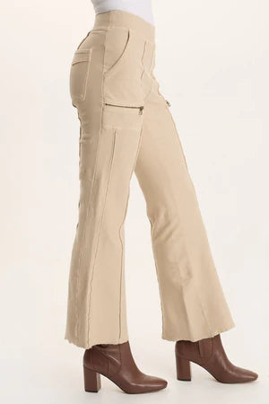Ninian Twill Knit Flared Pant