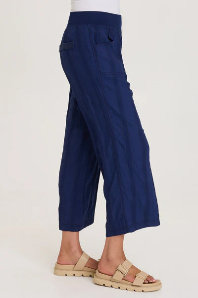 Carruth Textured Stripe Flared Leg Crop