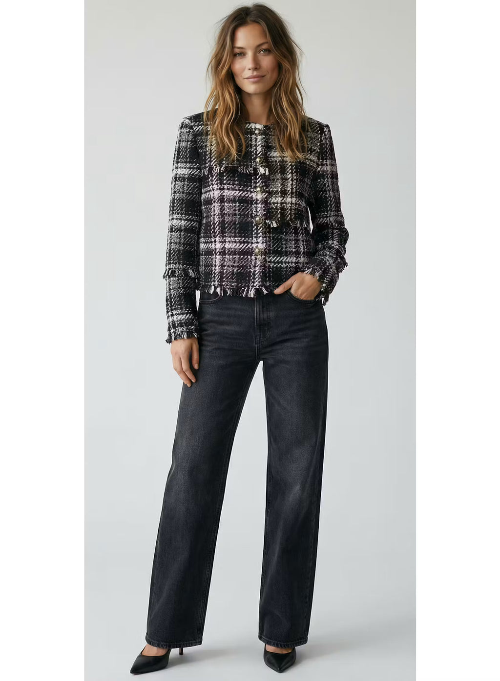 Patchwork Tweed Jacket