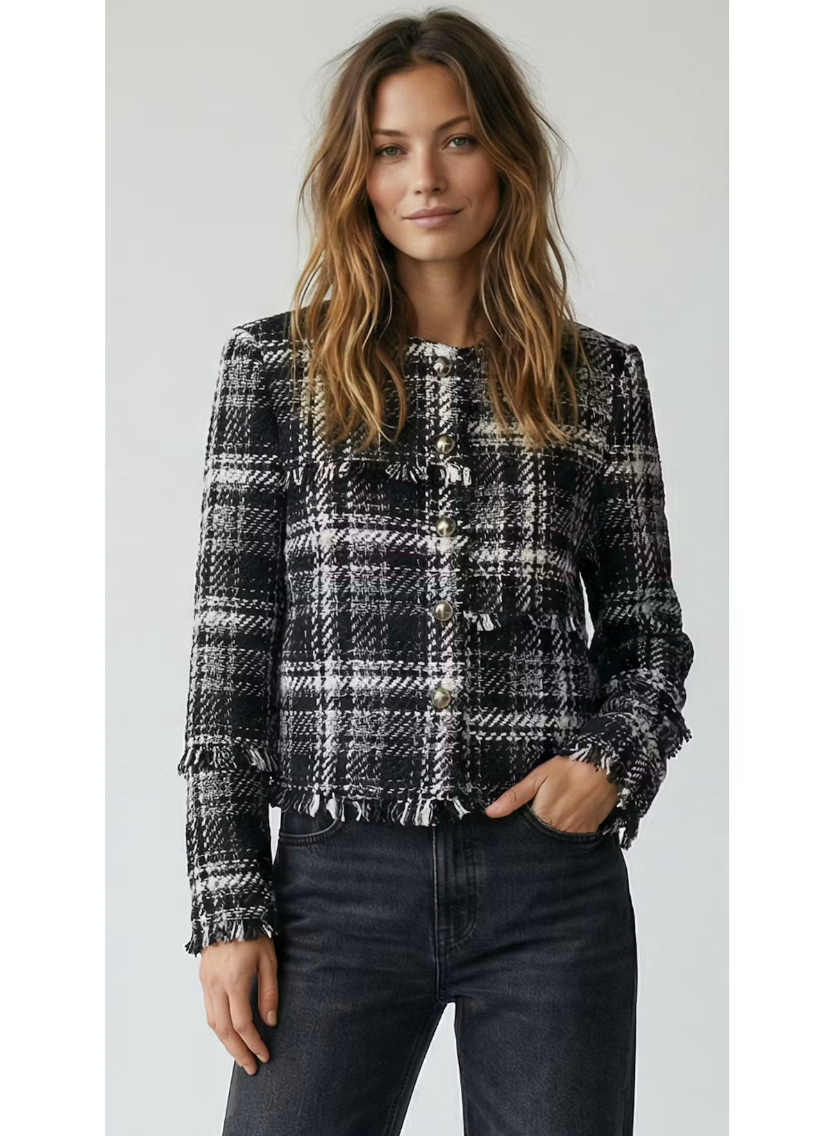 Patchwork Tweed Jacket