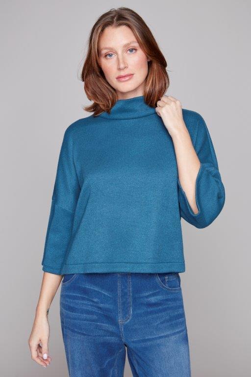 3/4 Sleeve Cowl Neck Sweater (more colors)