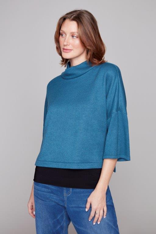 3/4 Sleeve Cowl Neck Sweater (more colors)