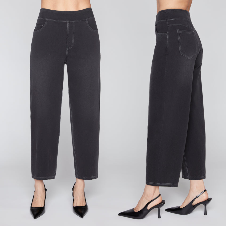 Knit Barrel Jean