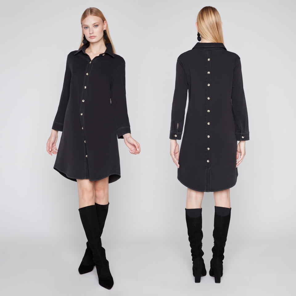 Knit Button Down Dress