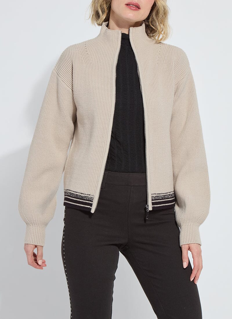 Blythe Zip Up Cozy Rib Sweater