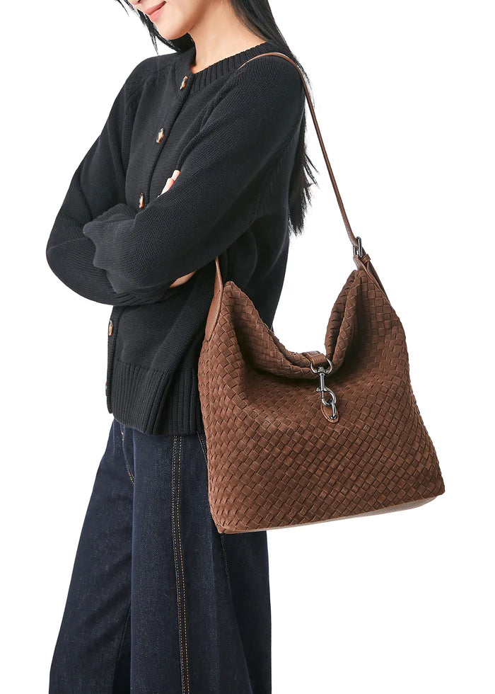 Sandy Woven Shoulder Bag