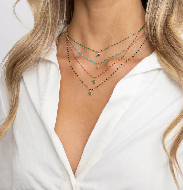 Elsa Mini Heart Necklace (more colors)