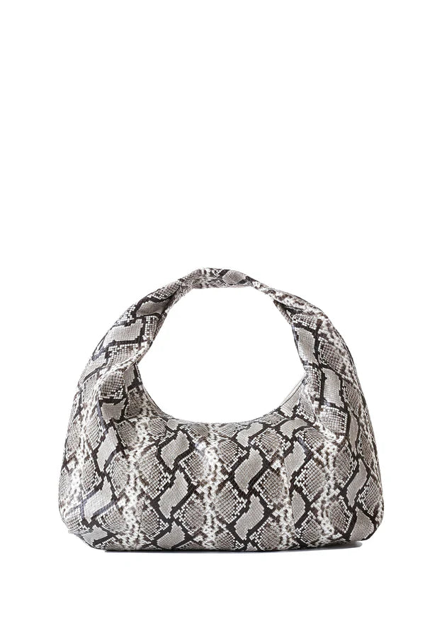 Loren Natural Python Hobo Bag