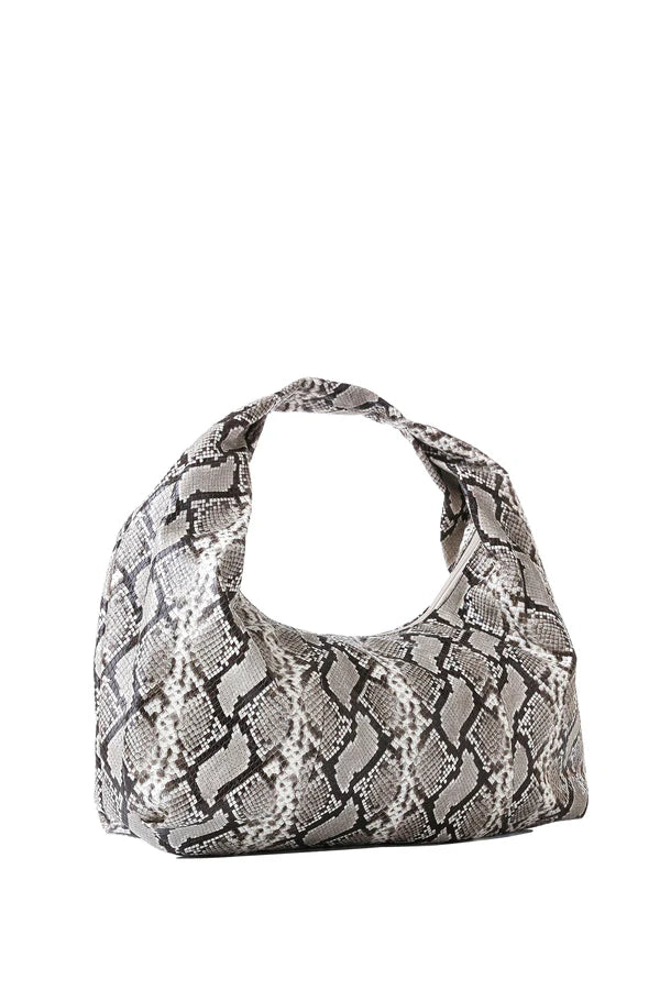 Loren Natural Python Hobo Bag