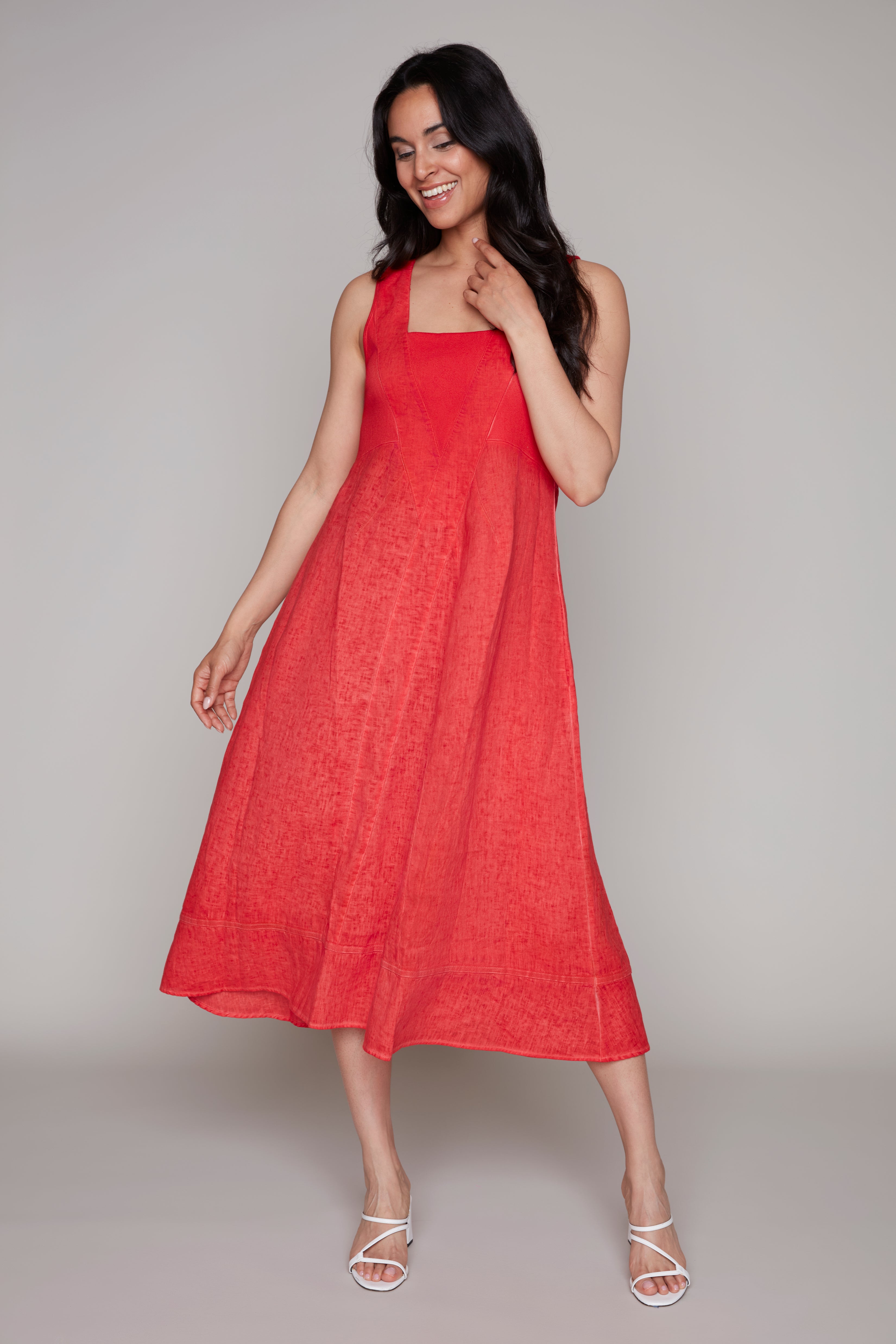 Linen Midi Dress
