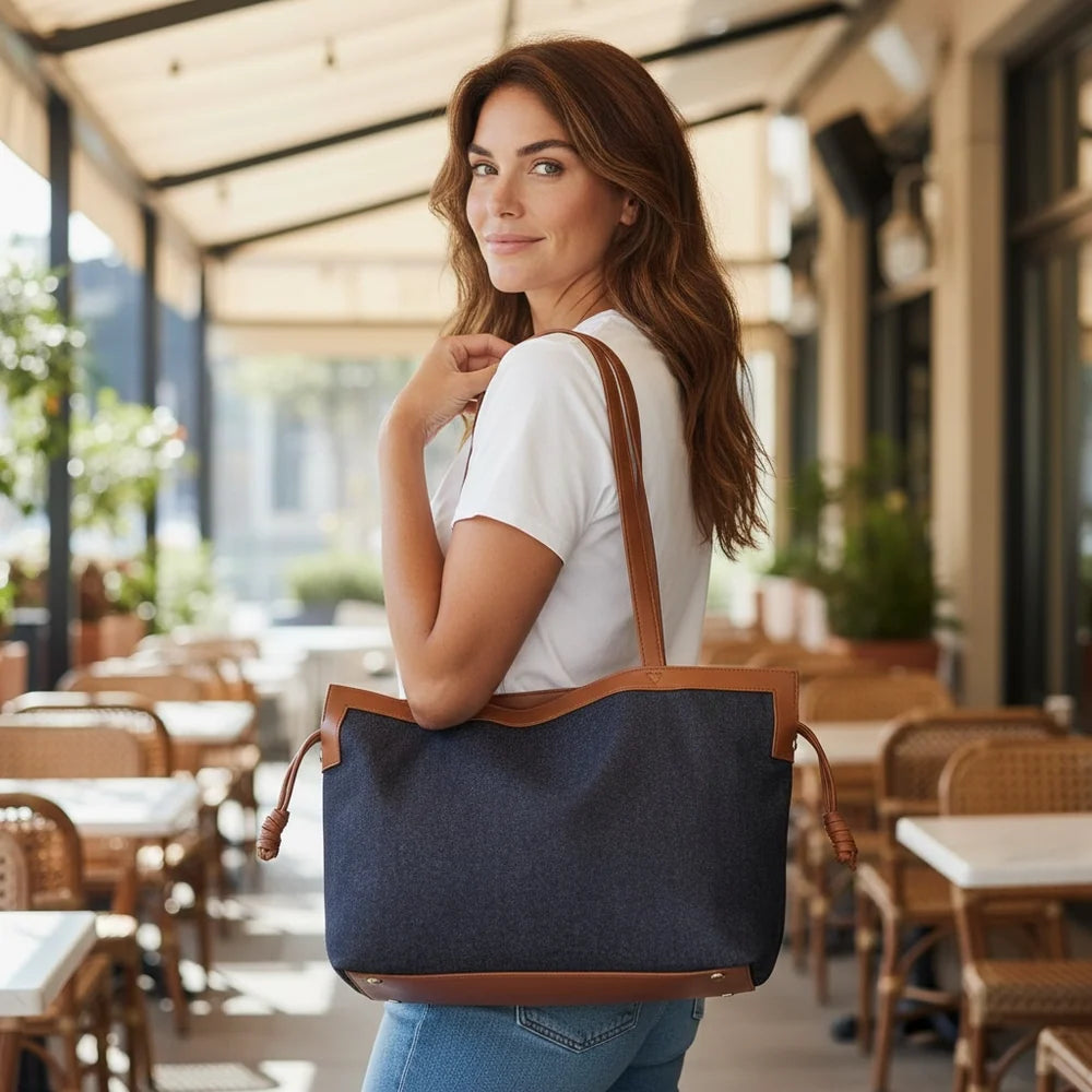 Reese Indigo Tote