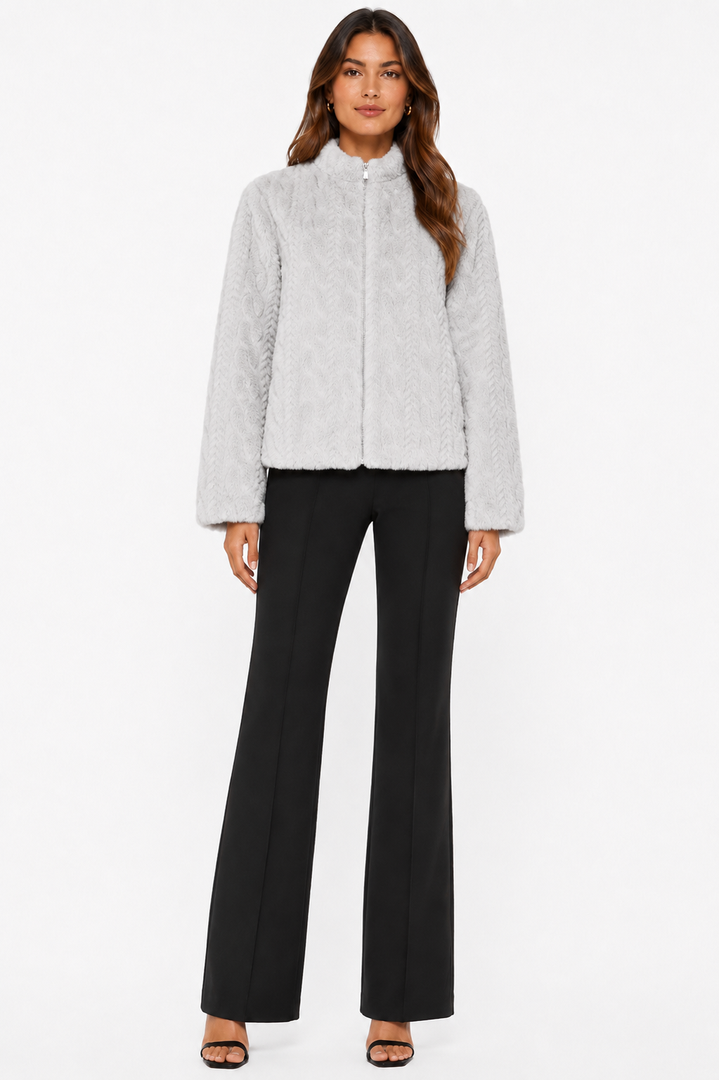 Faux Fur Patterned Jacket