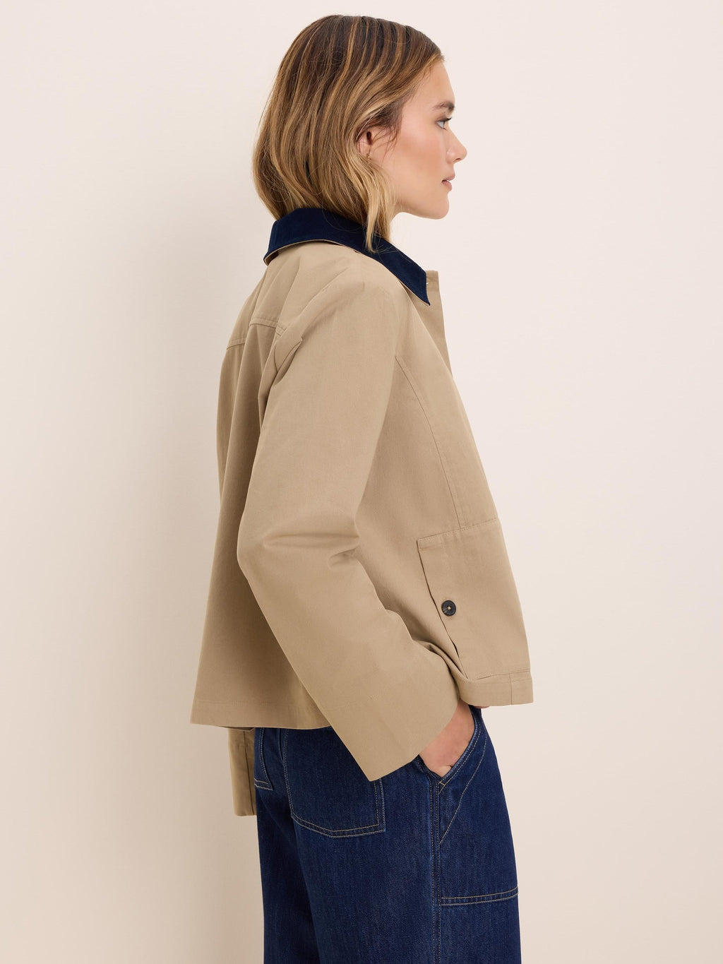 Cord Collar Twill Jacket