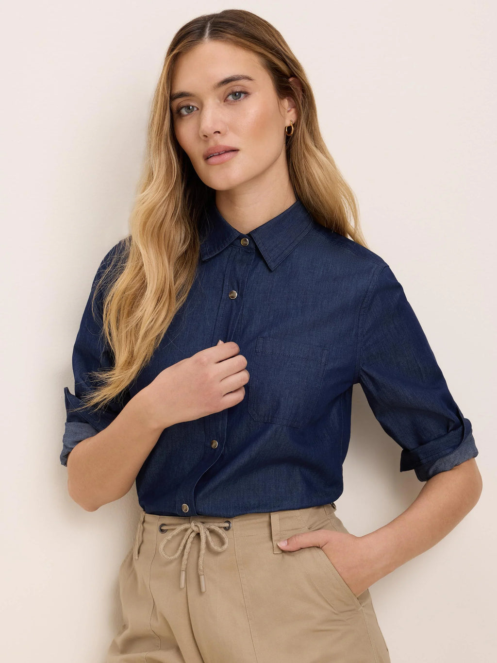 Drapey Denim Shirt