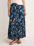 Glowy Floral Cotton Crinkle Skirt