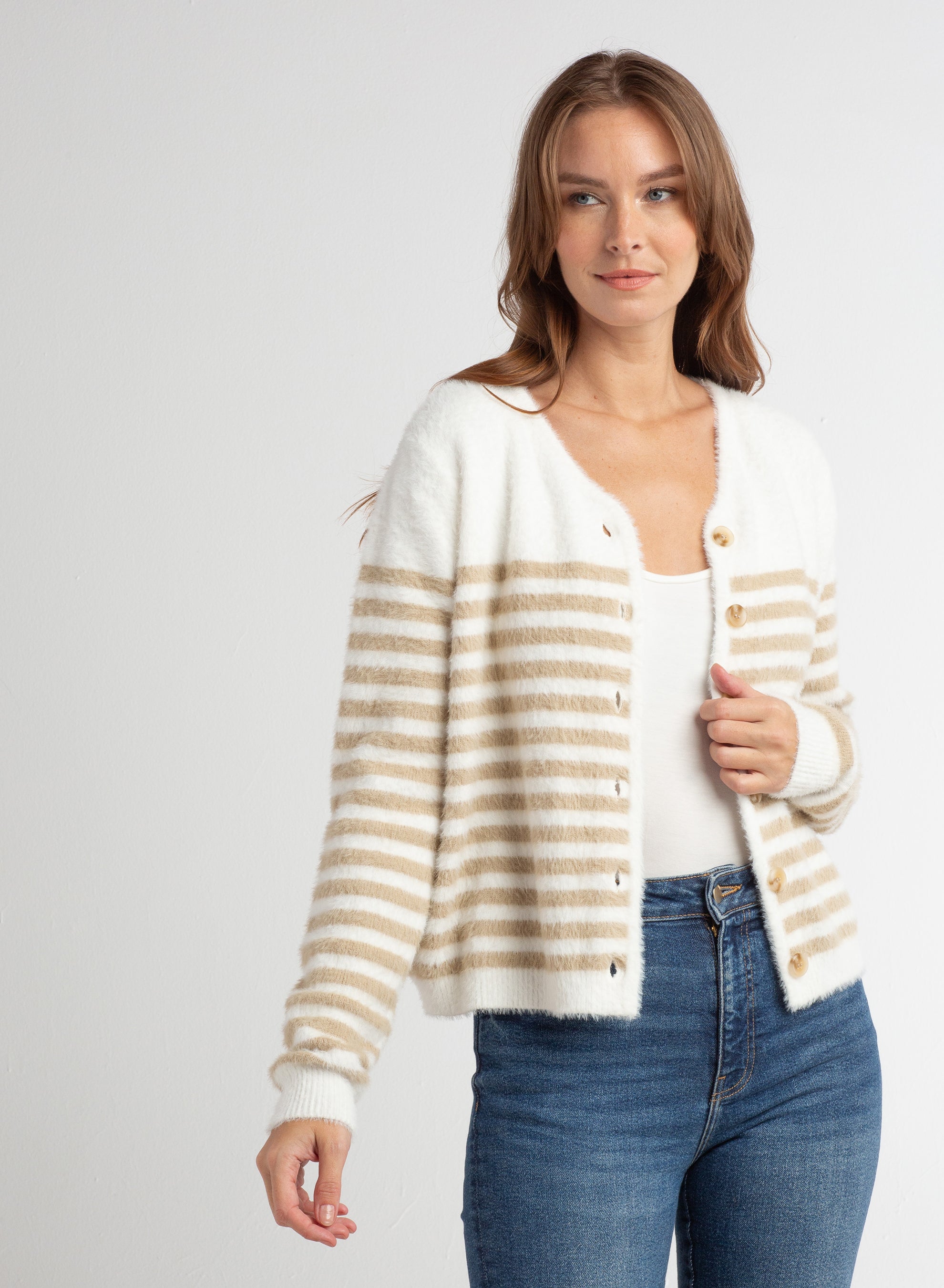 Stripe Cardigan – Jia Boutique