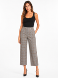Cropped Plaid Pant