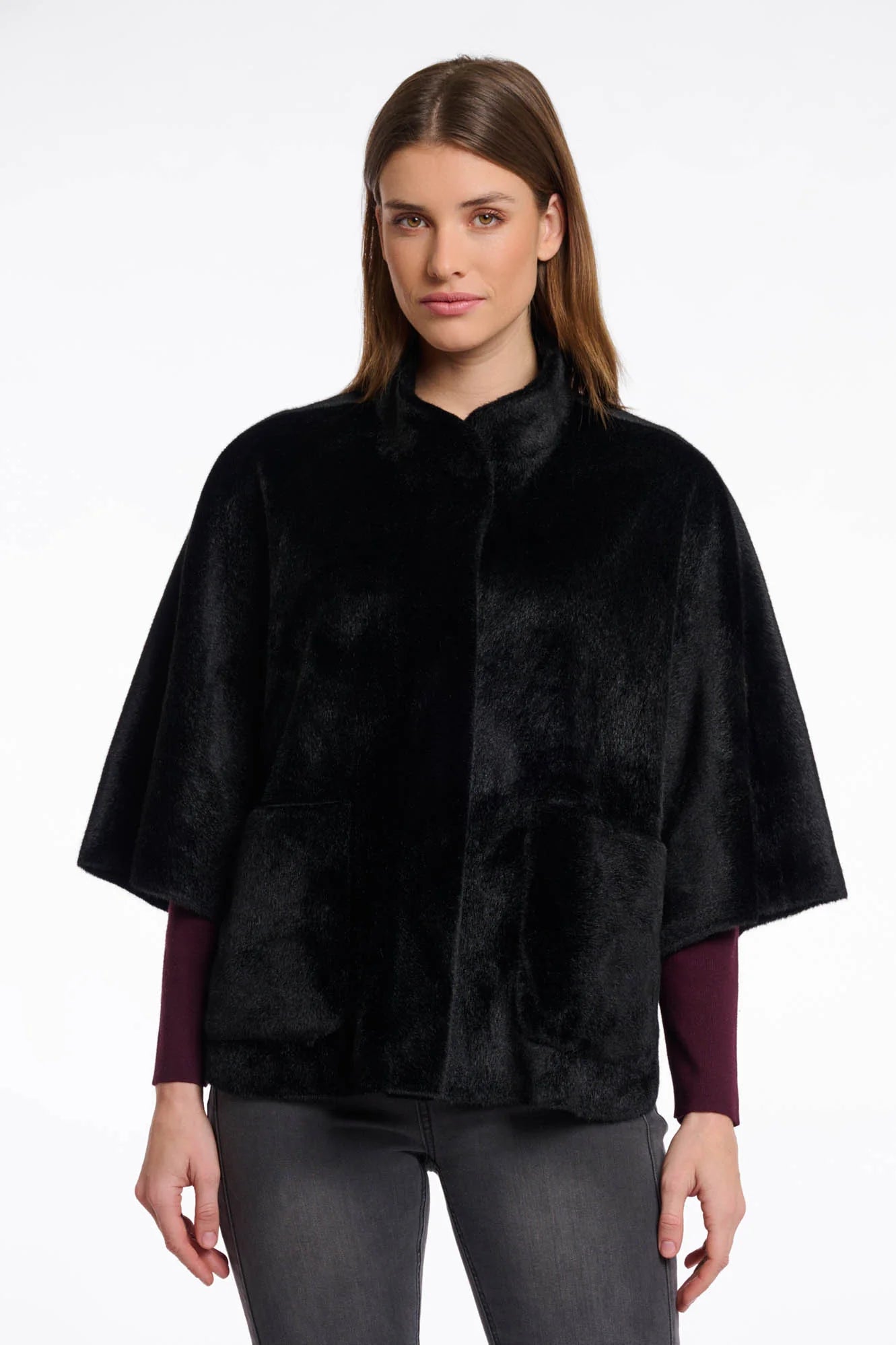 Dewi Faux Fur Cape (more colors)