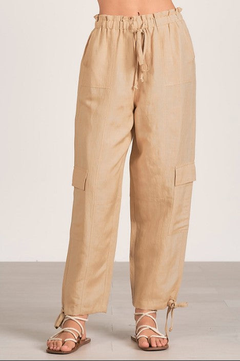 Cargo Pant with Tie Bottoms