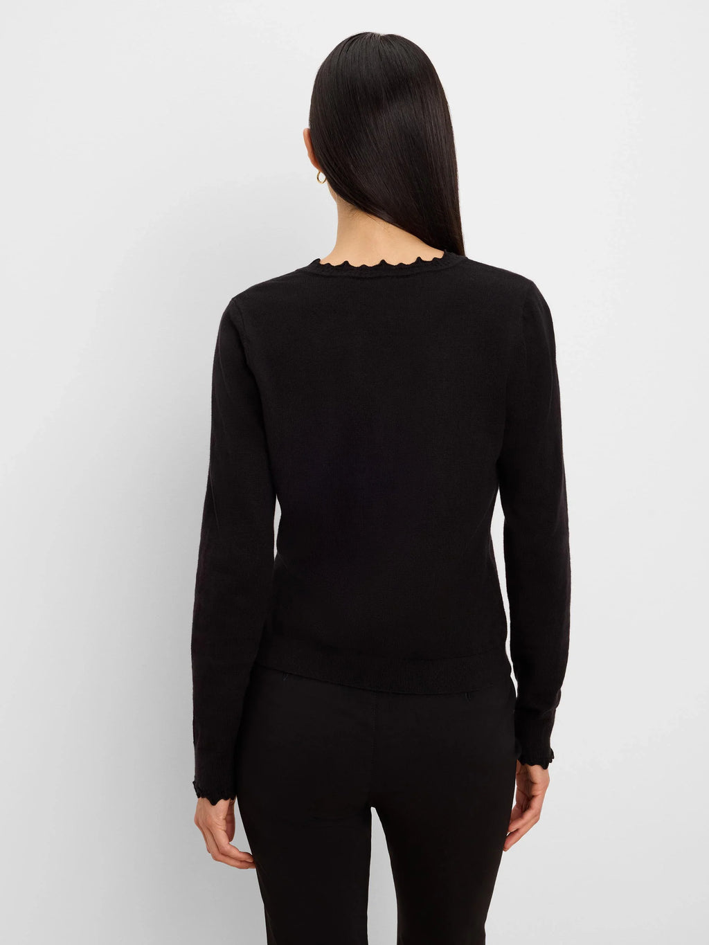 Henley Ruffle Sweater
