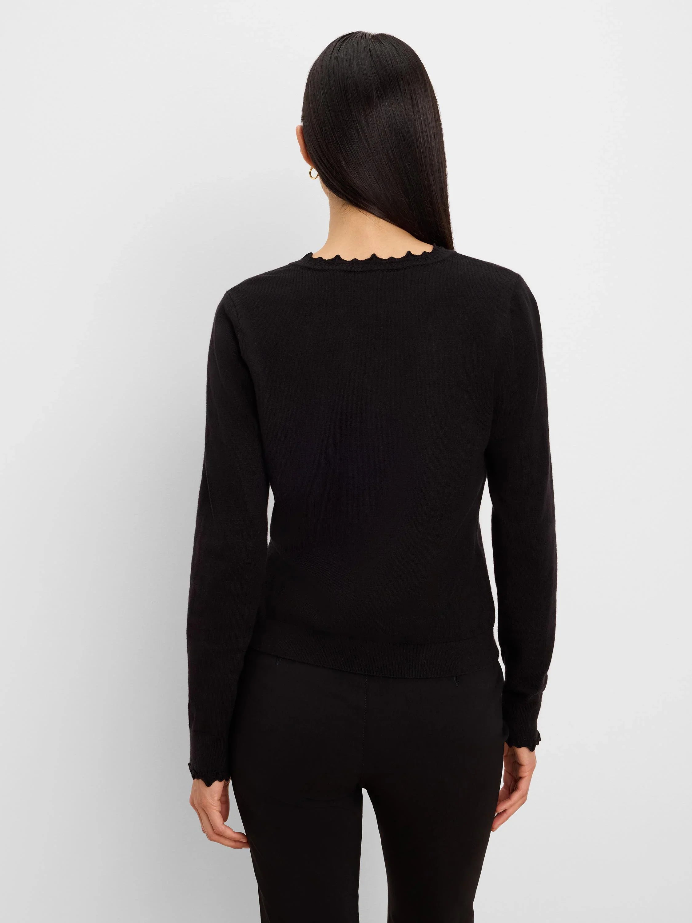 Henley Ruffle Sweater