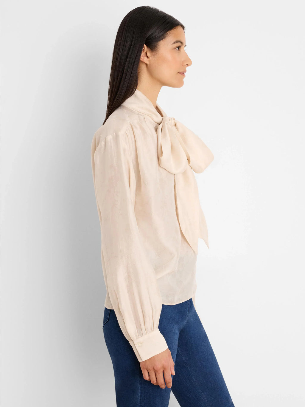 Crinkle Tie Neck Top