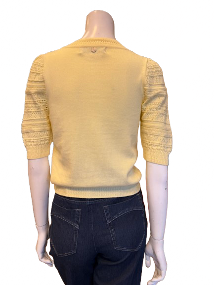 Pullover W/Knit Balloon Sleeve