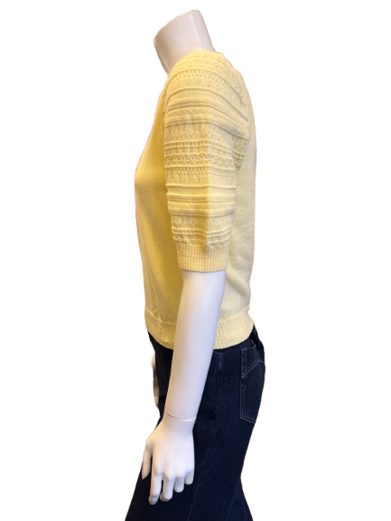 Pullover W/Knit Balloon Sleeve