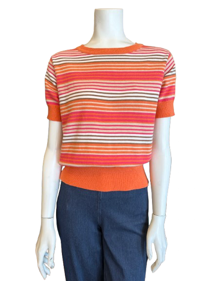 S/S 70'S Stripe Crew