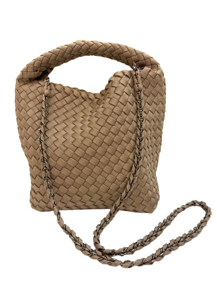 Shelly Woven Bucket Bag