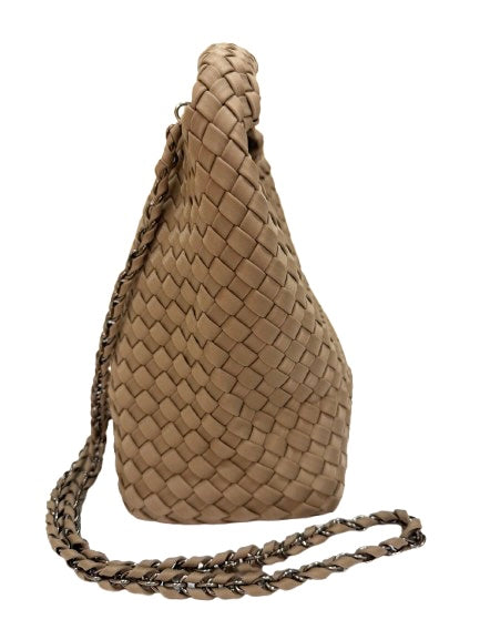 Shelly Woven Bucket Bag