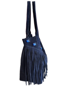 Glass Tassel Suede Tote (more colors)