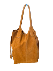 Glass Tassel Suede Tote (more colors)