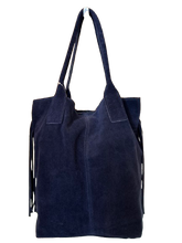 Load image into Gallery viewer, Glass Tassel Suede Tote (more colors)
