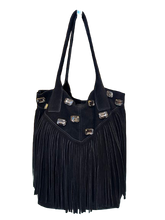 Load image into Gallery viewer, Glass Tassel Suede Tote (more colors)
