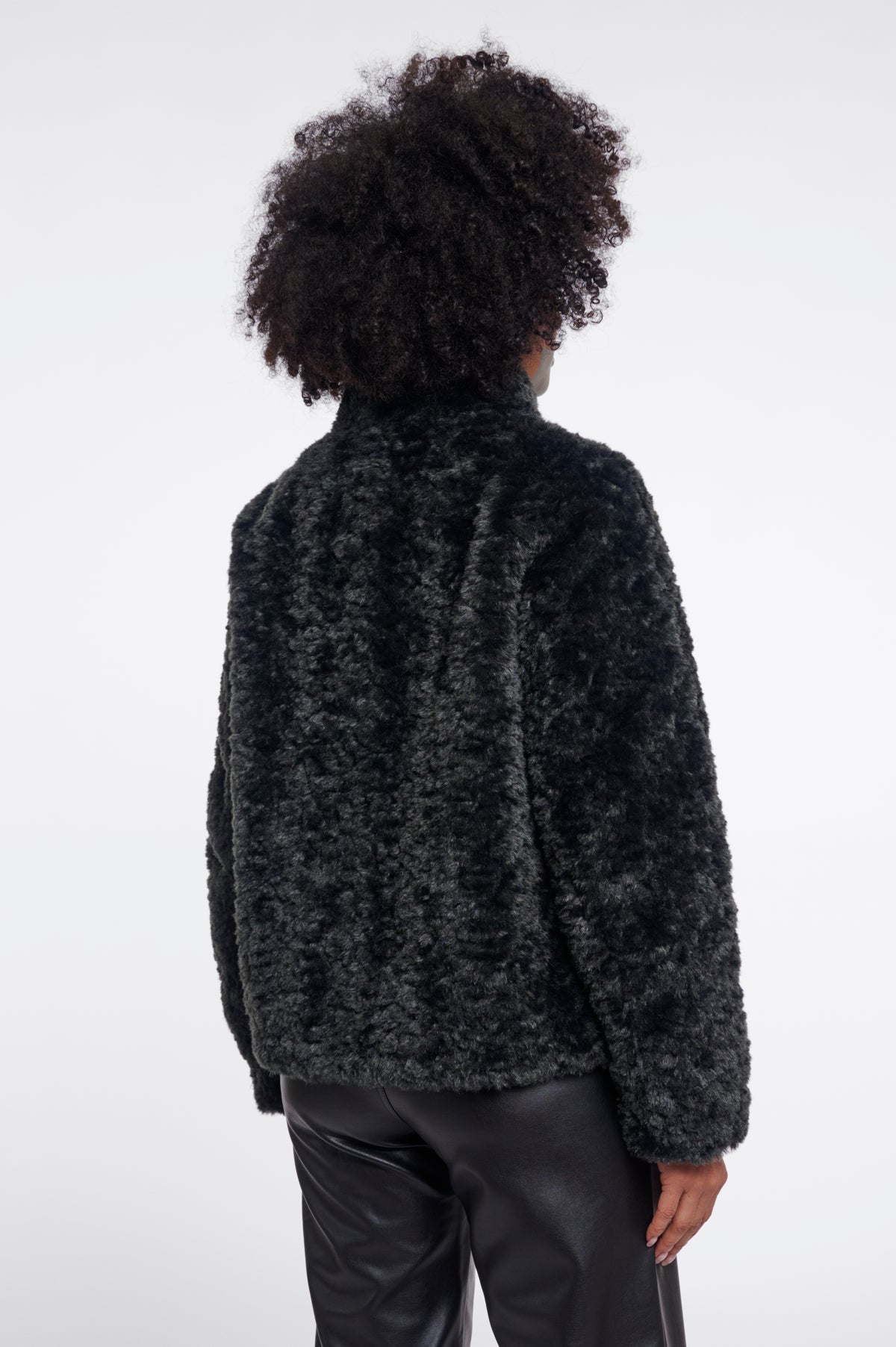 Kion Faux Fur Jacket w/High Neck