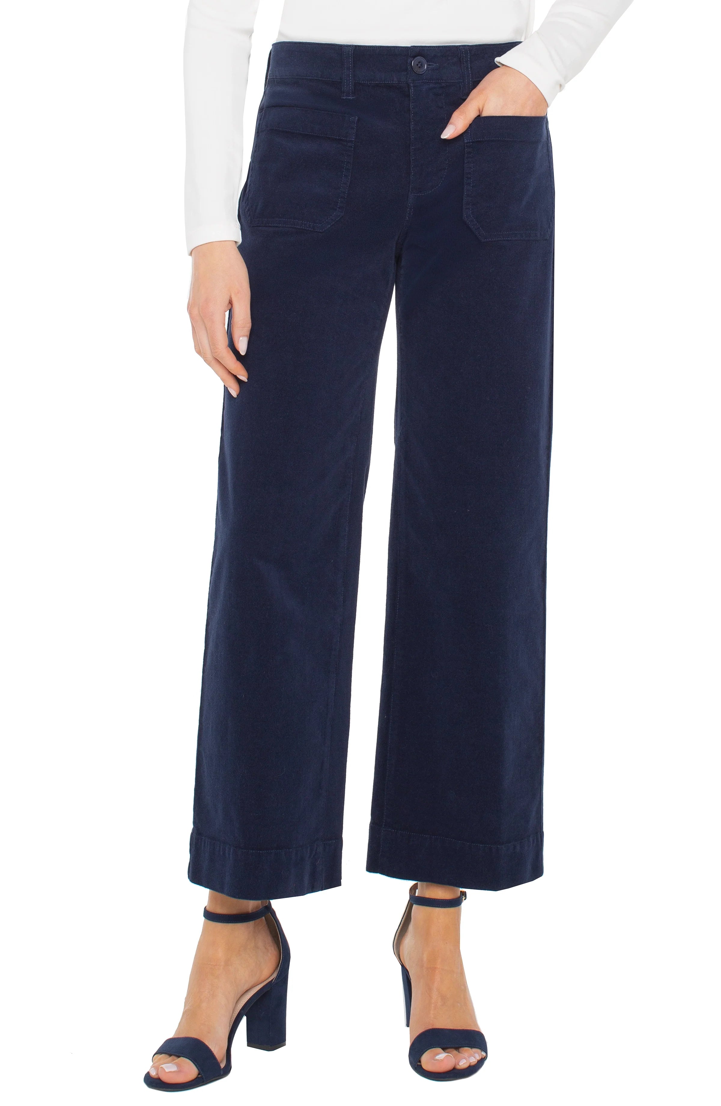 Corduroy Crop Wide Leg Pant