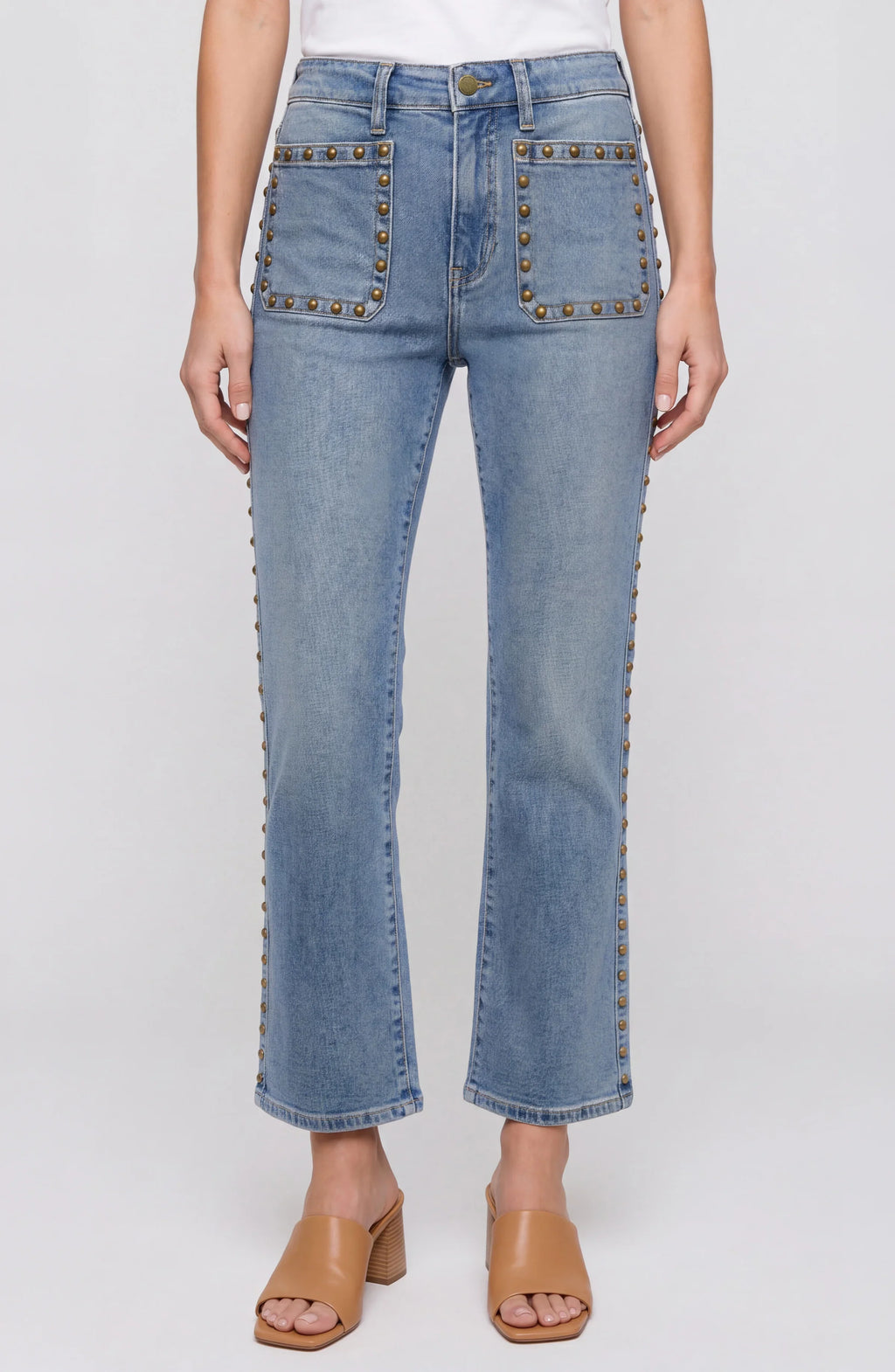 Hannah Crop Flare w/Studs