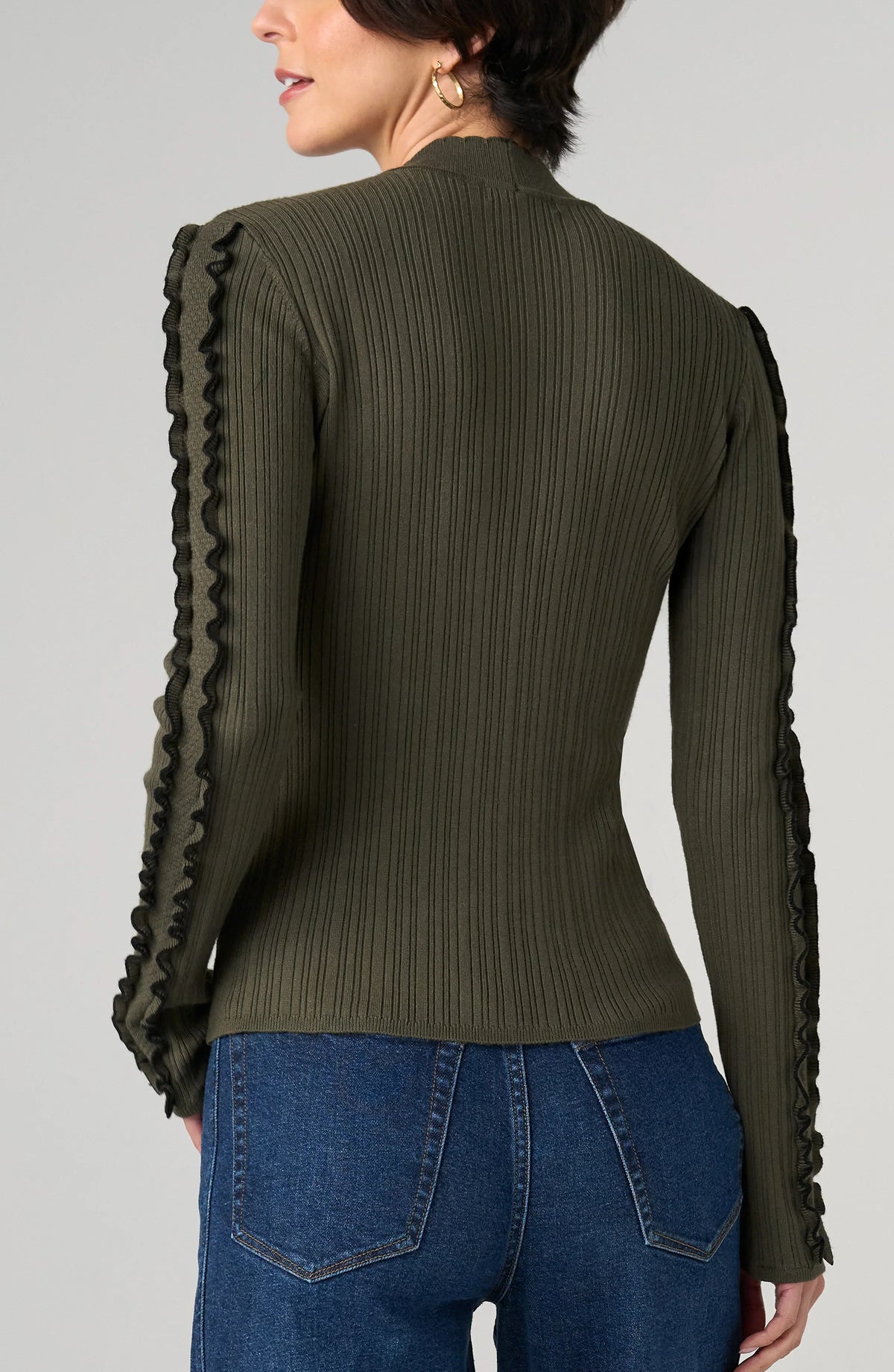 L/S Mock Neck Sweater