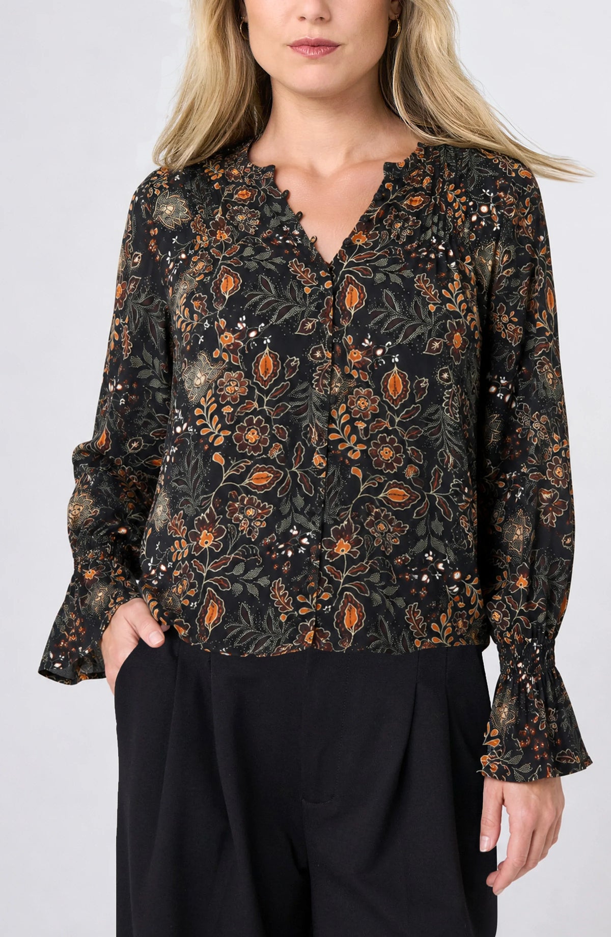 L/S Woven Blouse
