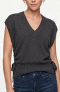 V-Neck Dolman Sweater W/Ties