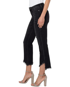 Asym Fray Hem Hannah Flare