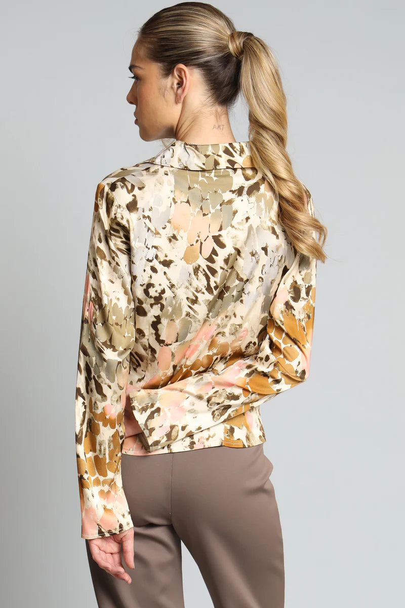 Safari Printed Long Sleeve Top